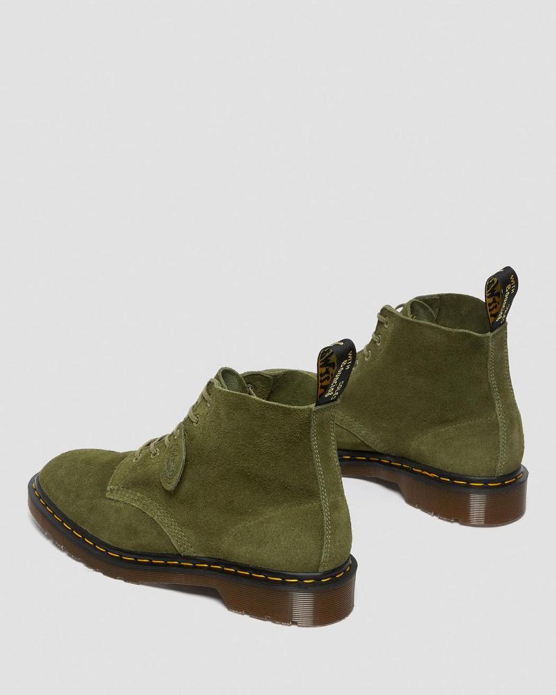 Dr Martens 101 Made in England Suede Enkellaars Heren Groen | NL 390DFM